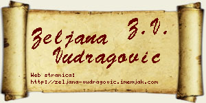 Željana Vudragović vizit kartica